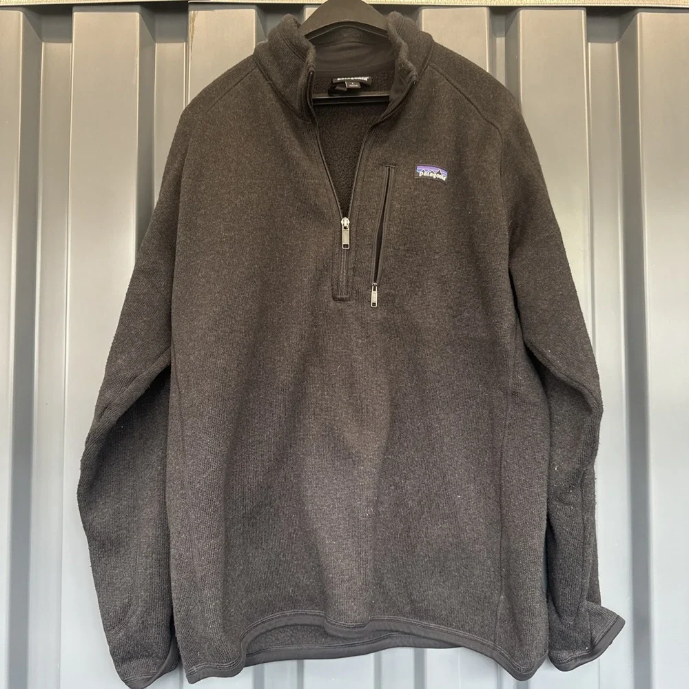 Patagonia Better Sweater 1/4 Zip Gray Pullover Men's Size L